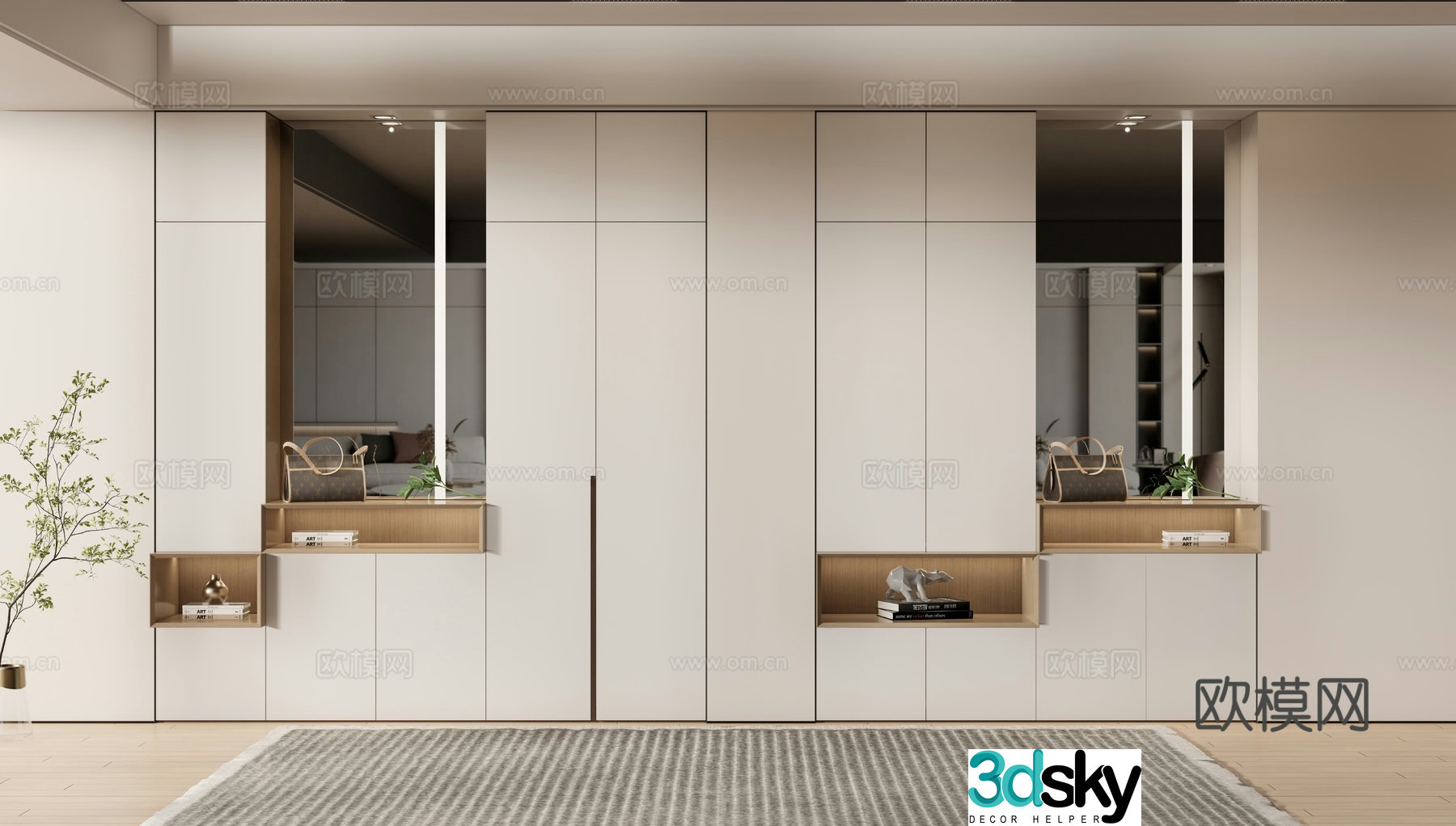 Entry shoe cabinet Entrance shoe cabinet 3D model