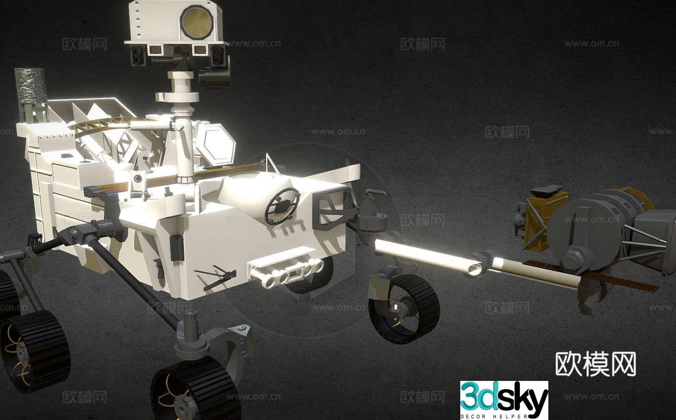 NASA rover future car sci-fi car 3d model