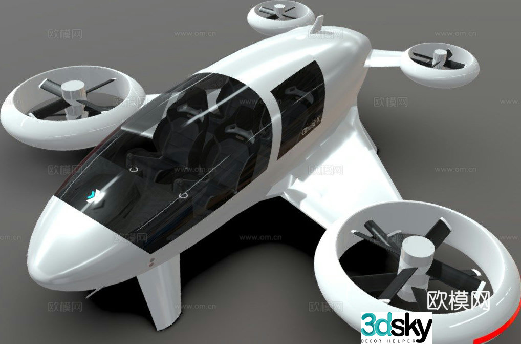 ghost drone aircraft 3d model