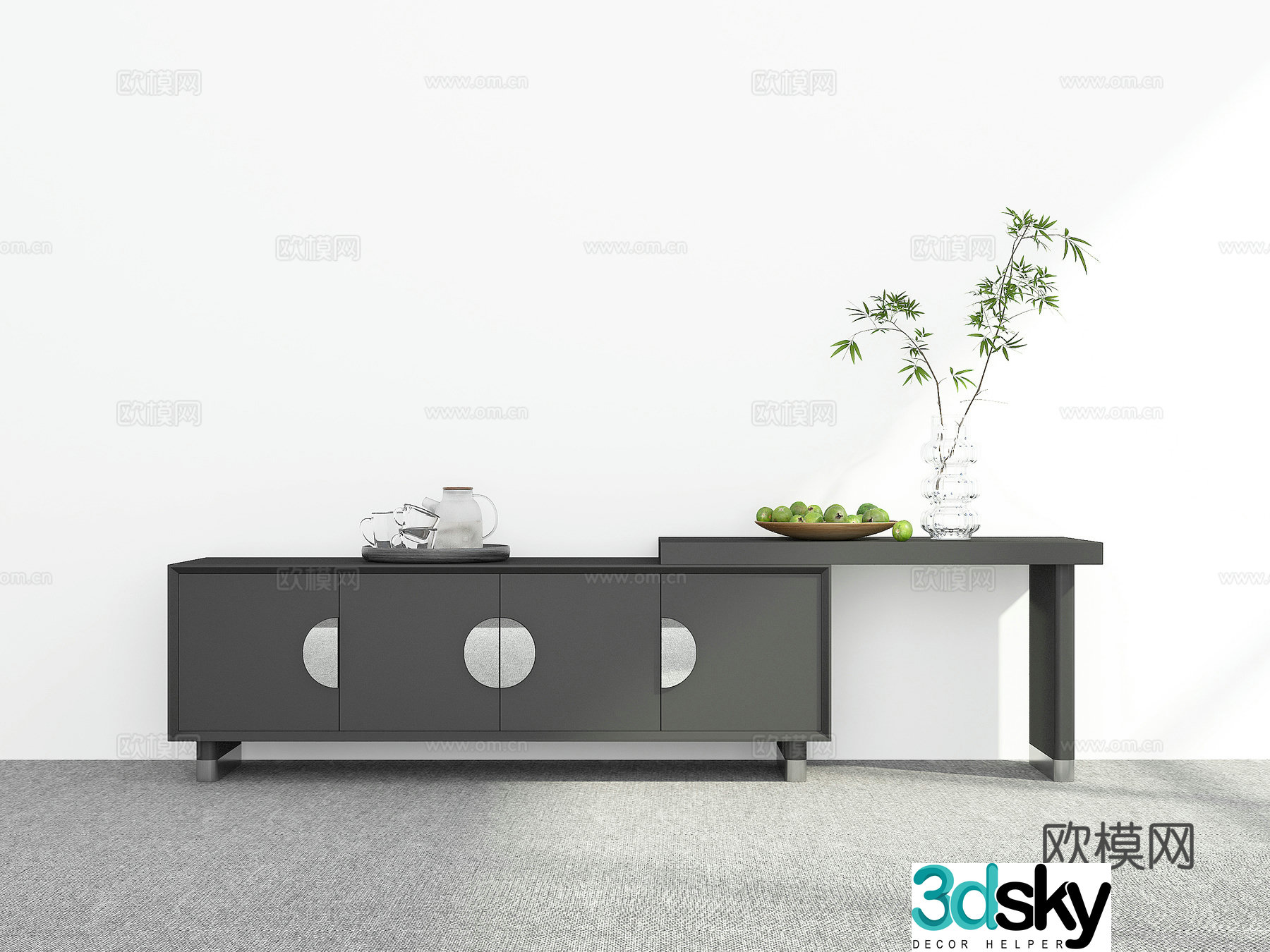 Modern TV cabinet 3d model