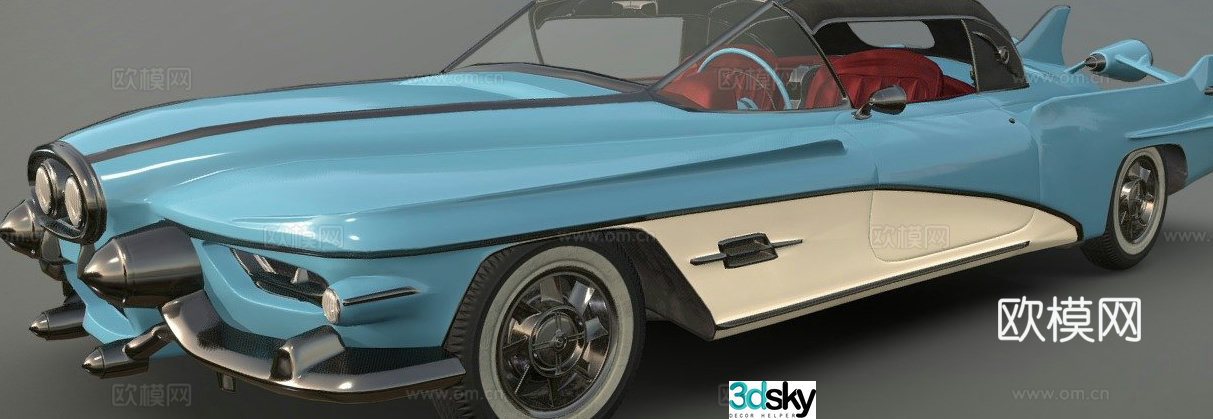 Atomic Punk Car Sedan 3d model