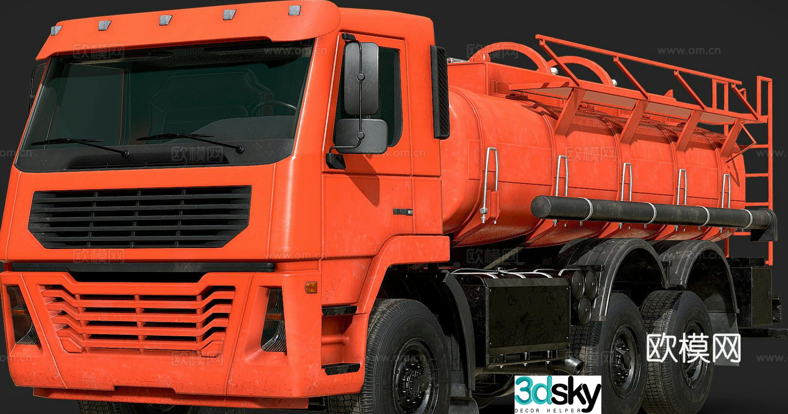 Universal oil tanker 3d model