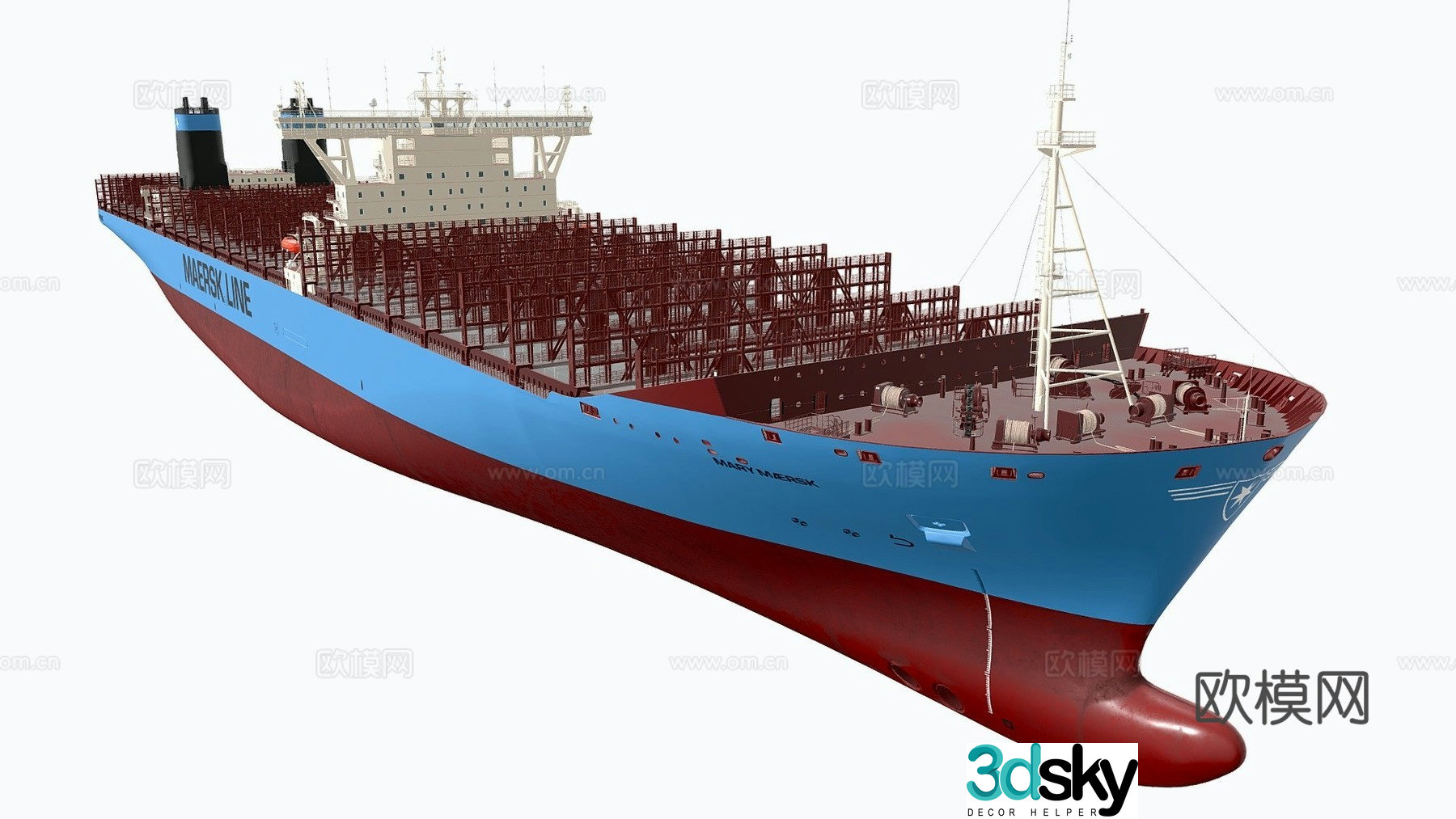 Maersk Triple E 1 ship 3d model