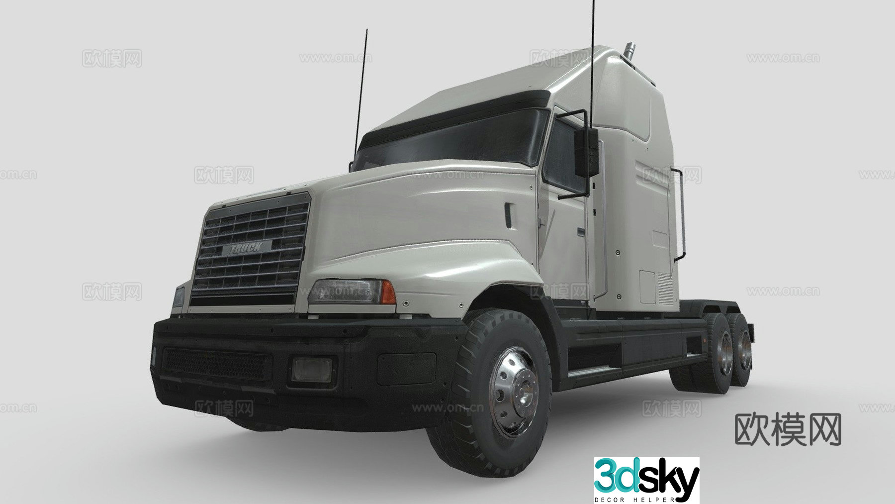 car semitrailer 3d model