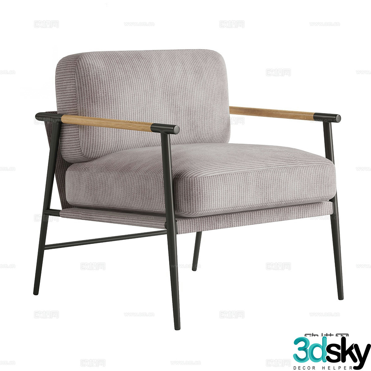 Modern chair leisure chair 3d model