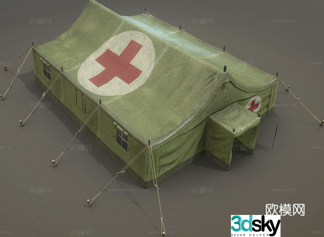 Medical tent outdoor tent 3d model