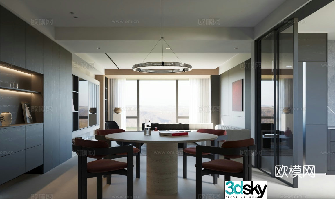 Italian restaurant 3d model