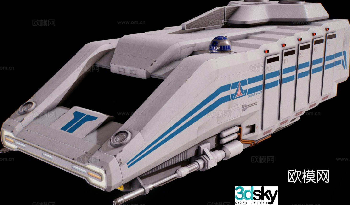 Disneyland-Star Speeder 3000 Sci-Fi Mothership 3D model