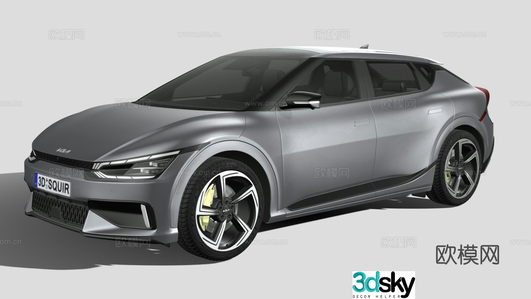Kia EV6 GT 2022 car 3d model