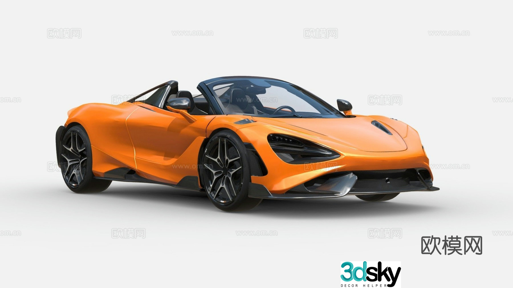 supercar mclaren car 3d model