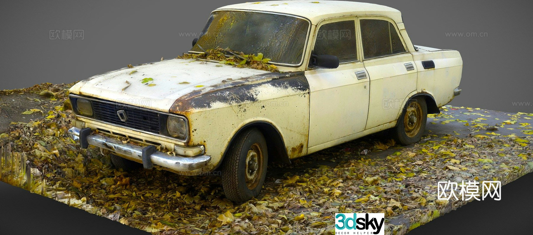 Soviet car 3d model