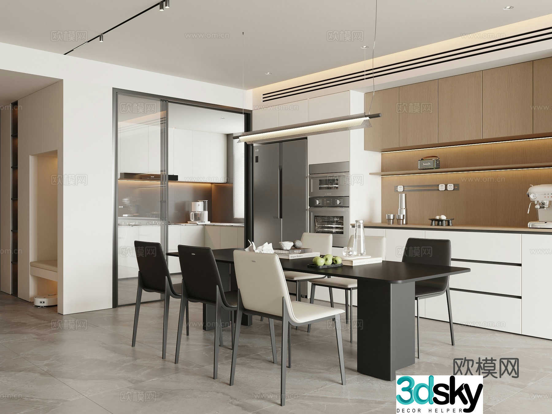 Modern restaurant 3d model