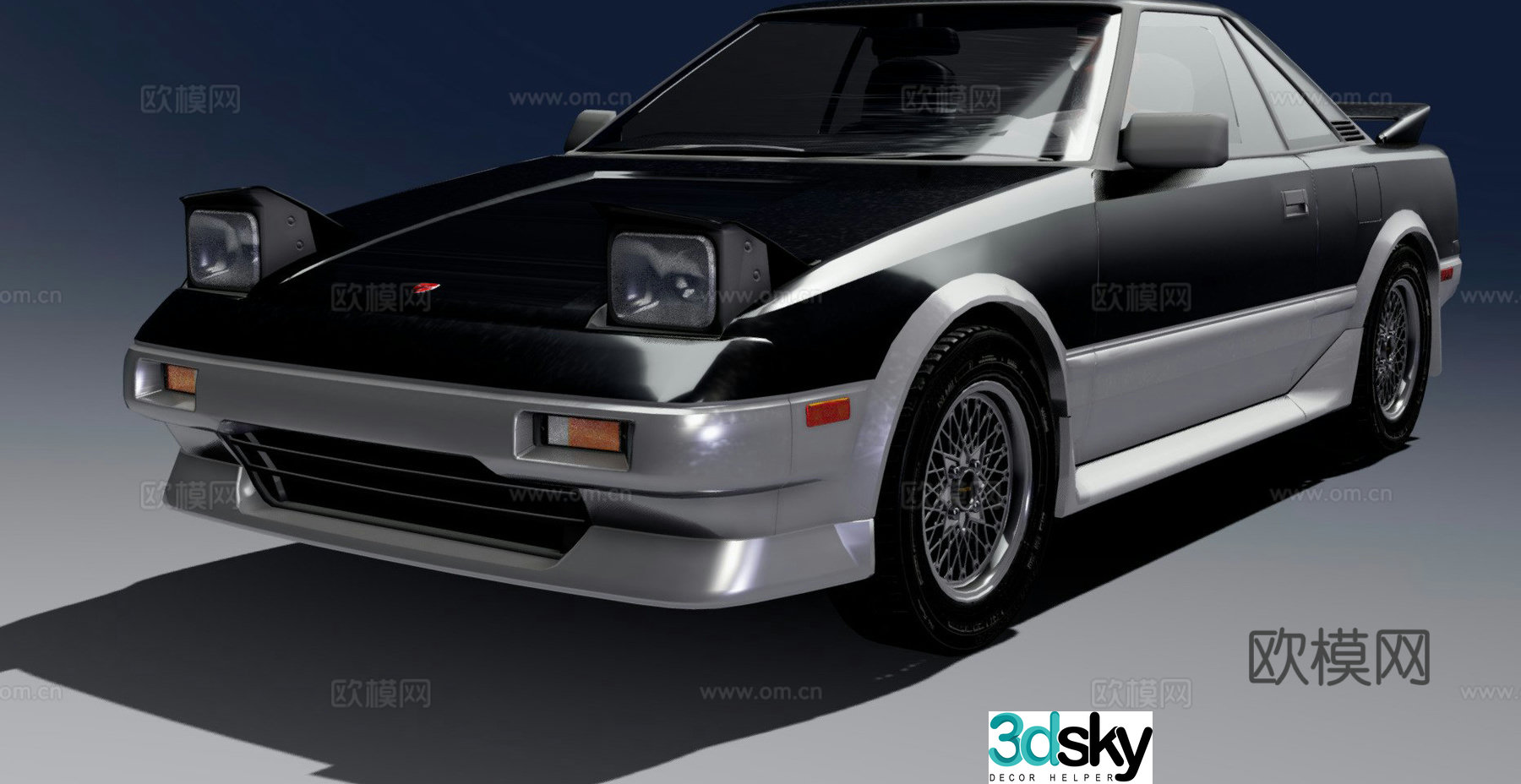 Toyota MR2 car sedan 3d model