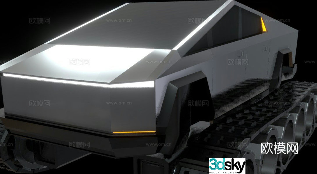 Tesla Cybertruck future car 3d model