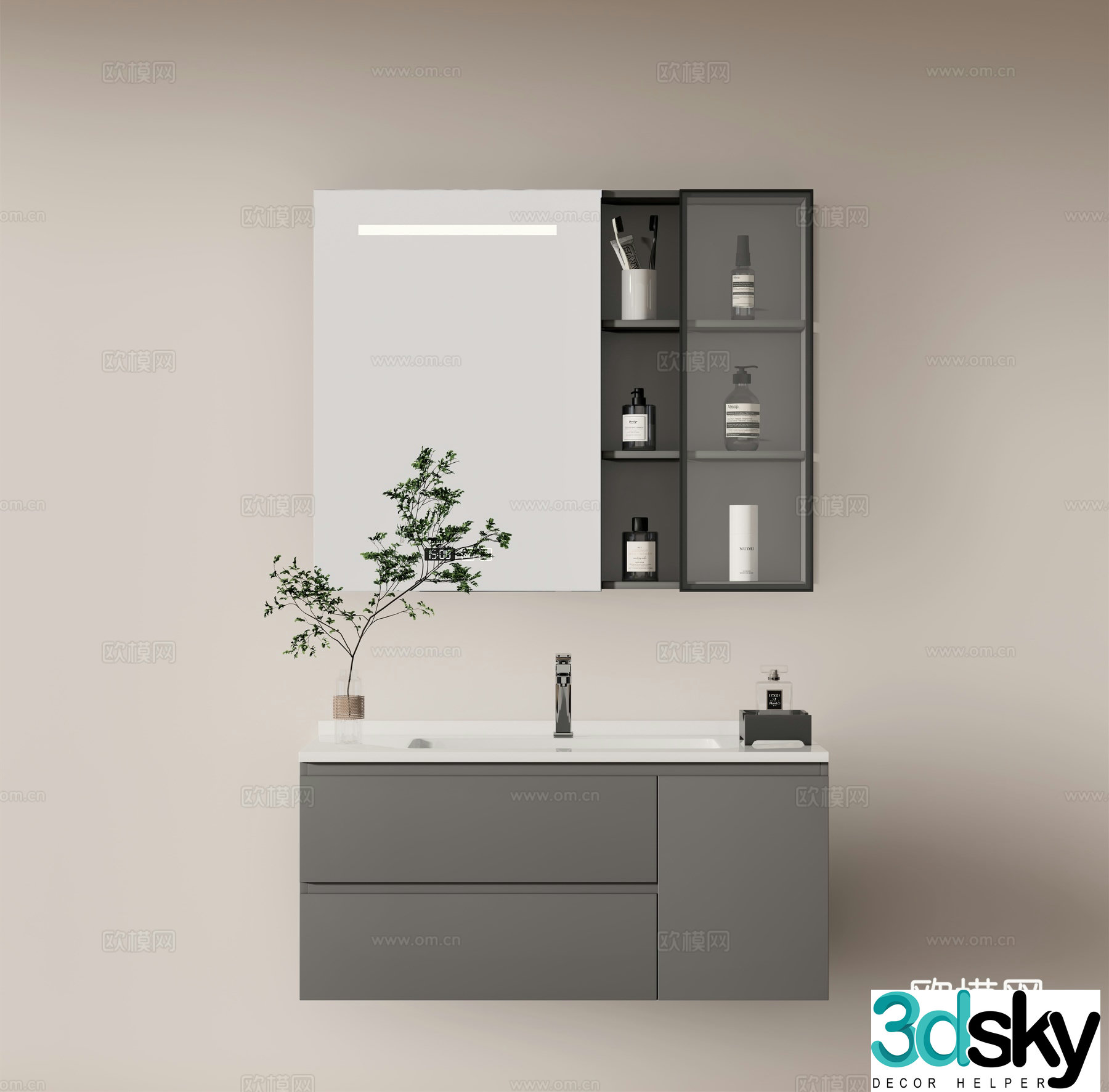Modern wash basin wash basin 3d model