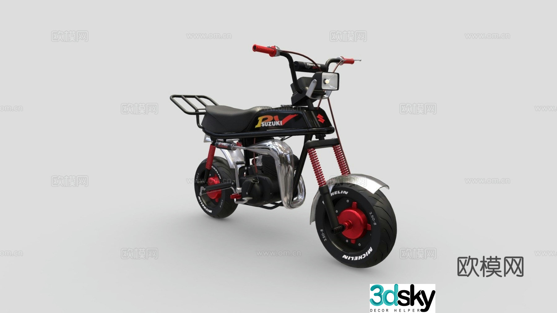 Suzuki PV motorcycle 3d model