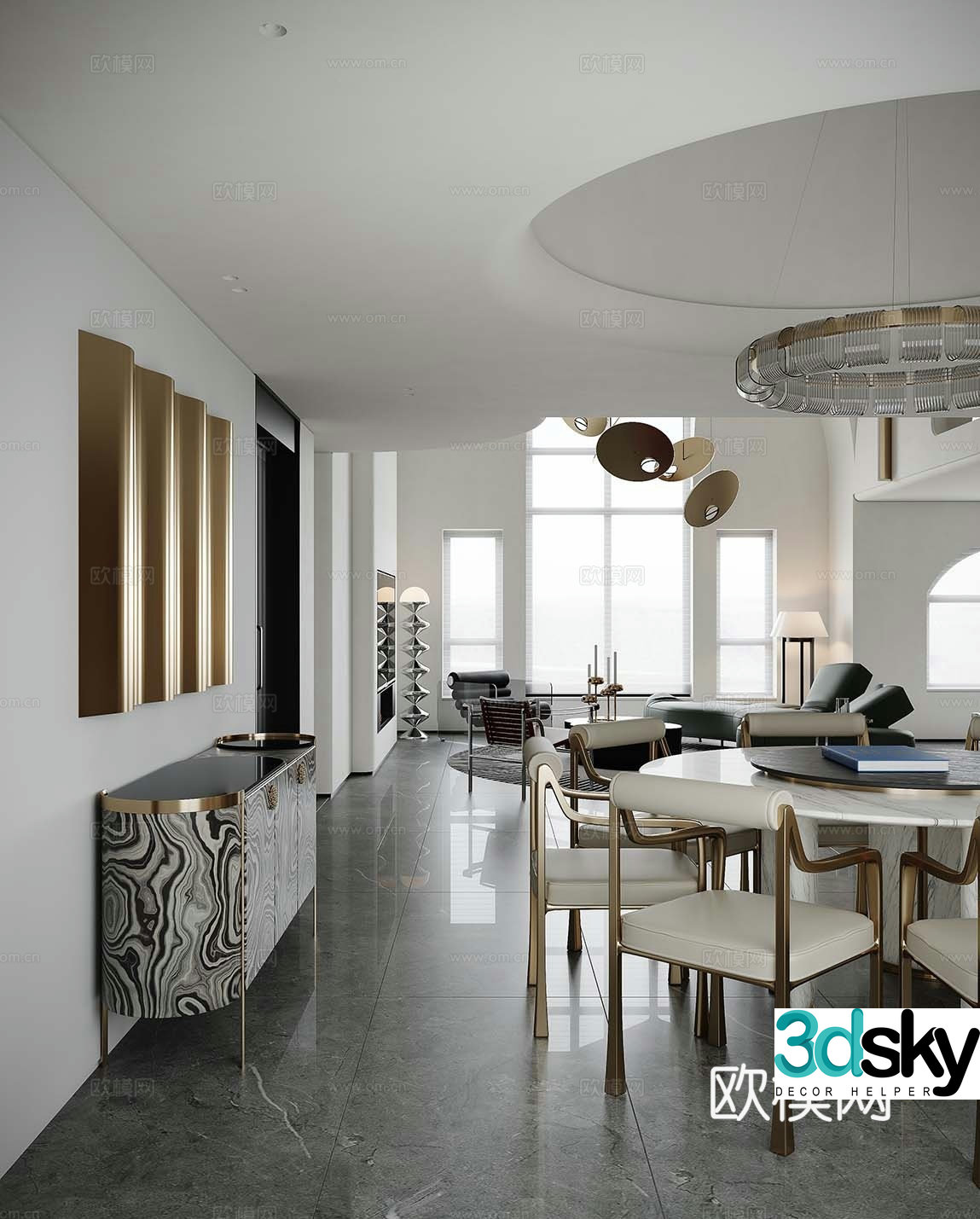 Italian restaurant 3d model