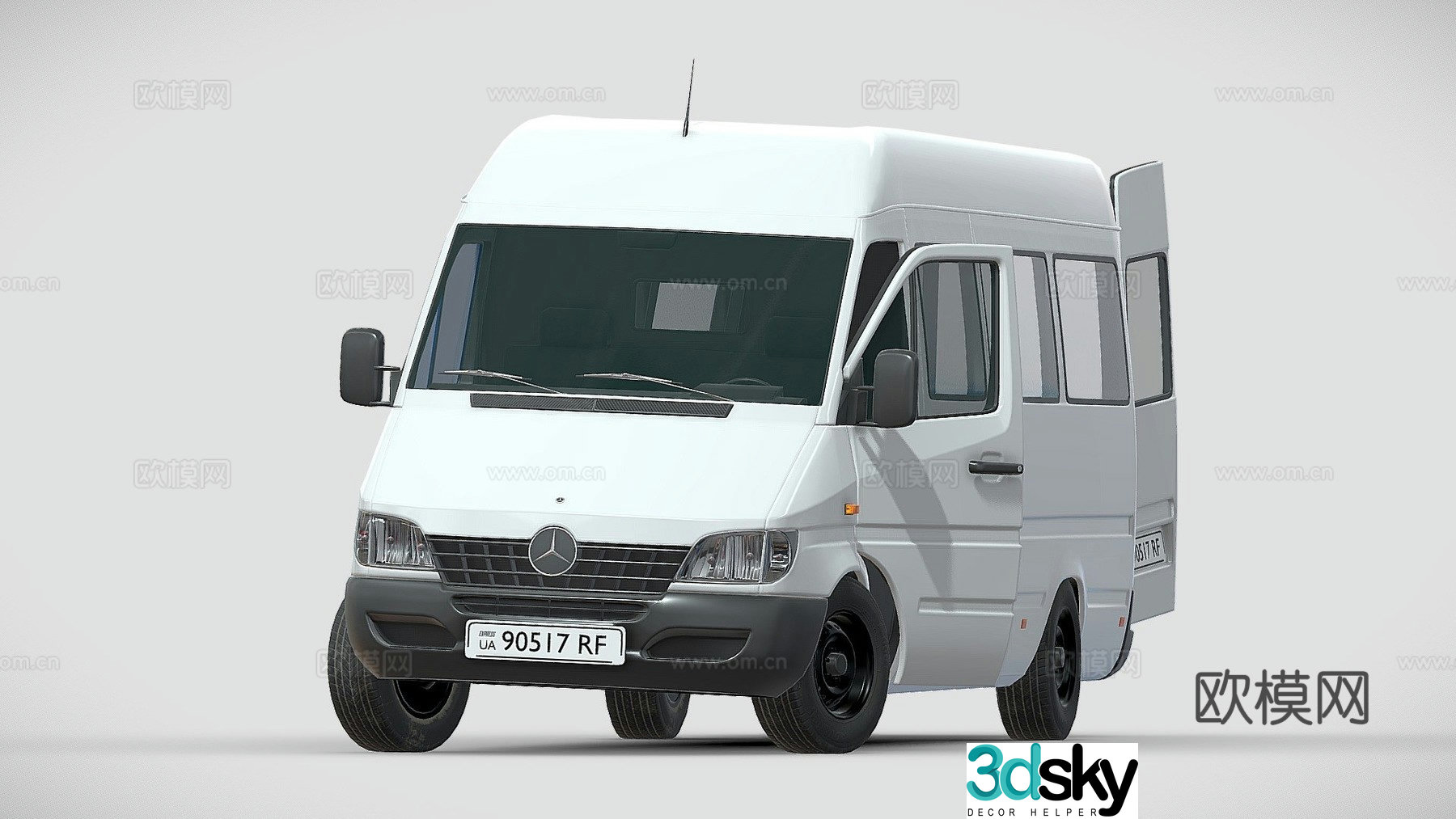 mercedes benz truck 3d model