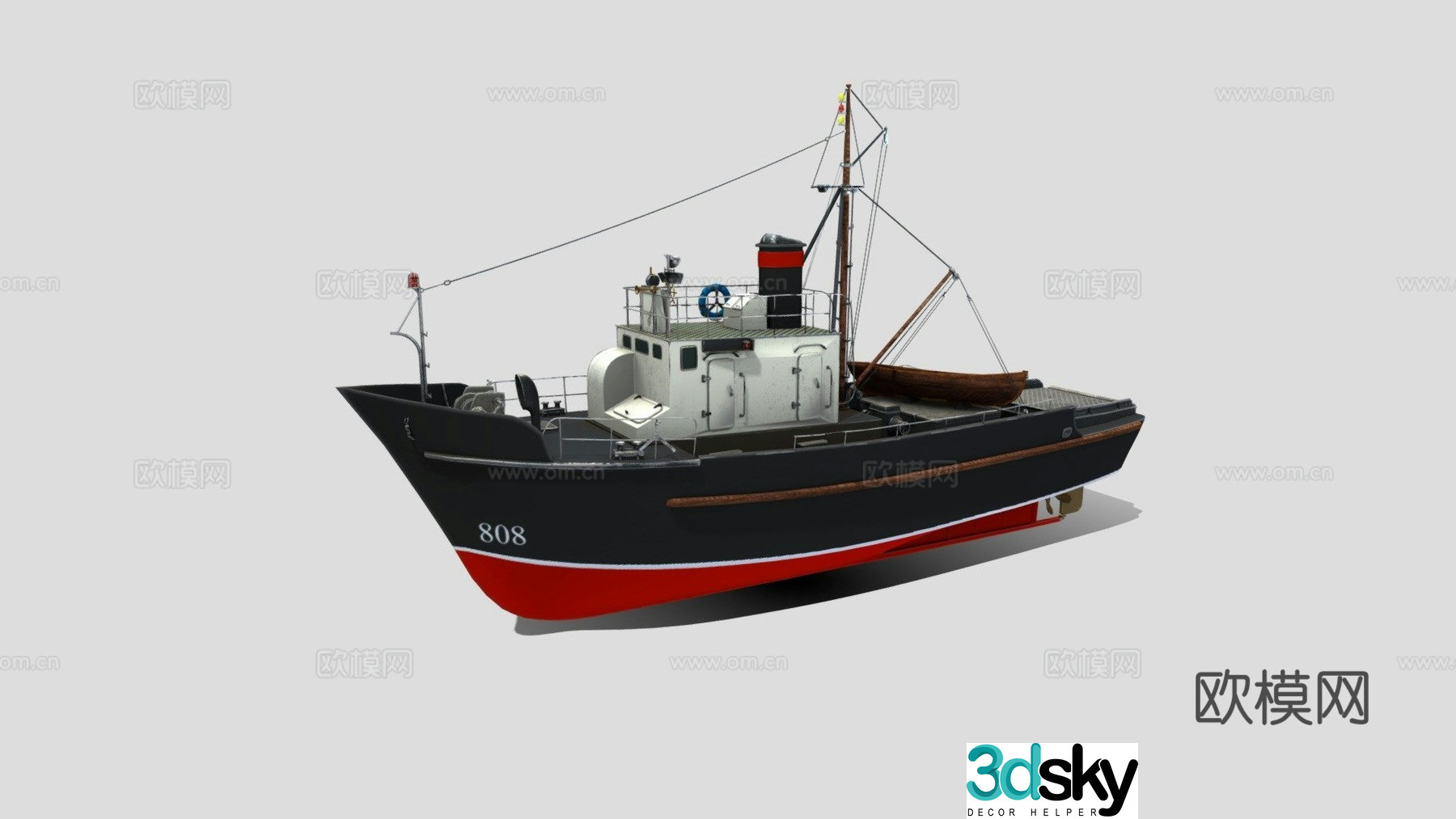 fishing boat 3d model