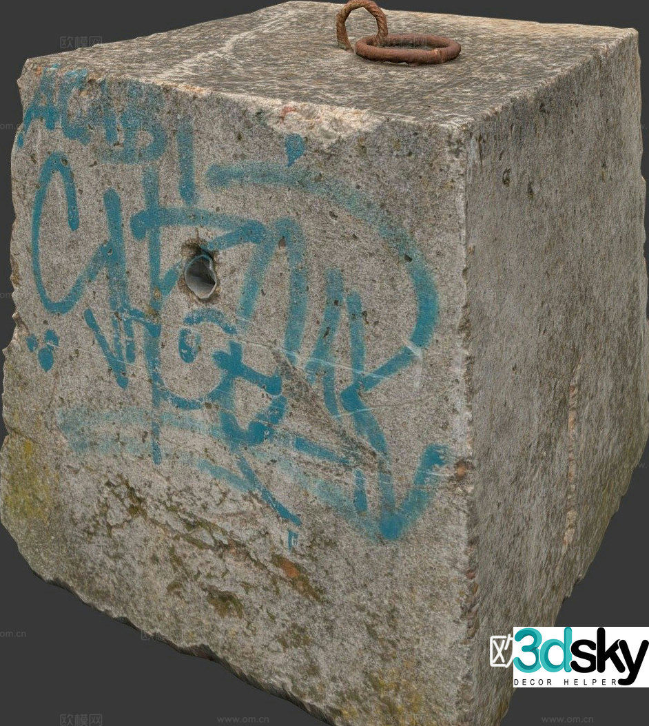 concrete 3d model
