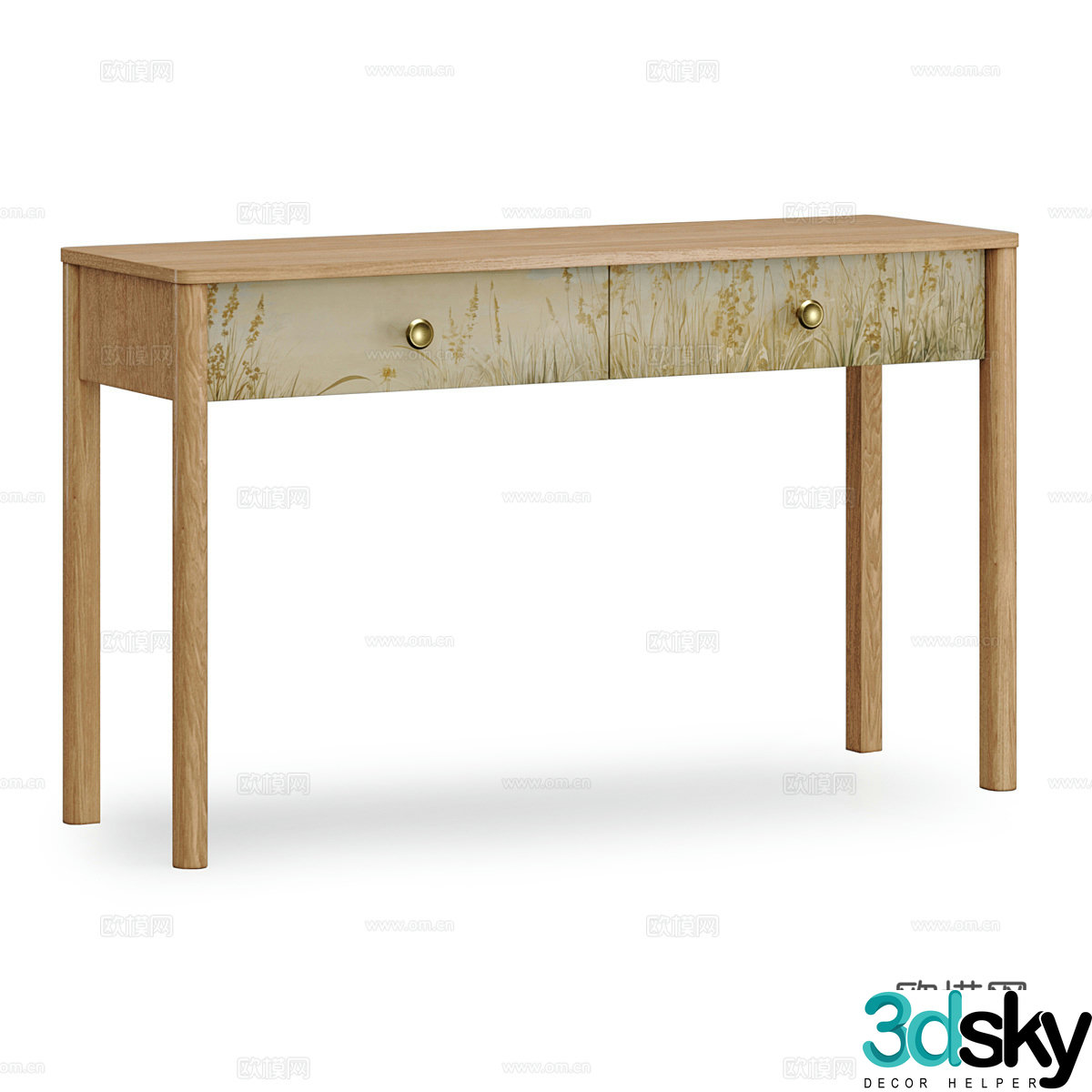 nordic desk 3d model