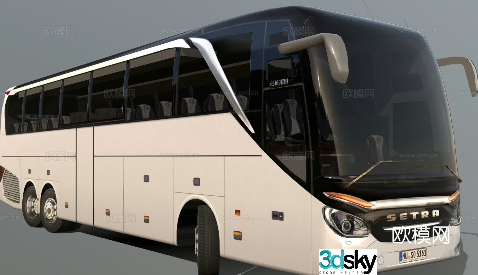 bus car 3d model