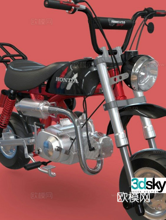 Honda monkey motorcycle 3d model