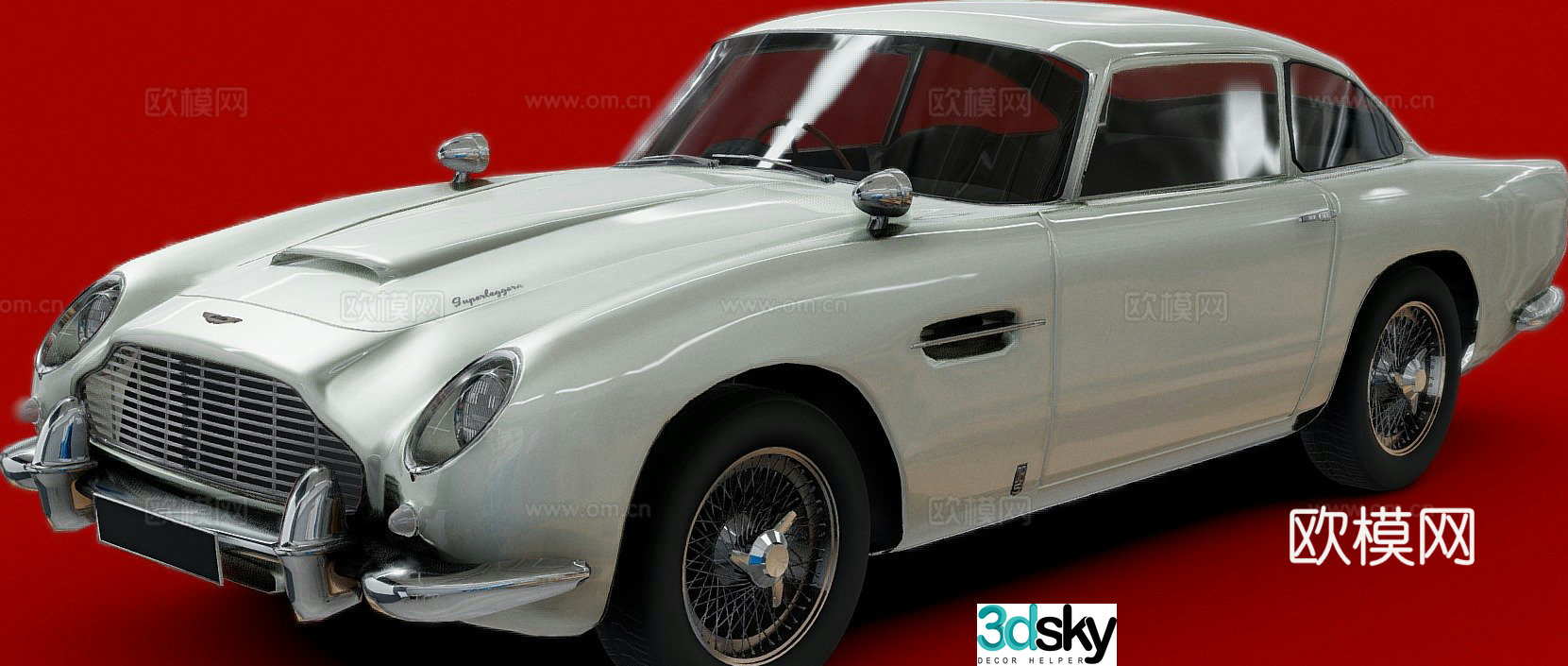 aston martin db5 car luxury car sedan 3d model