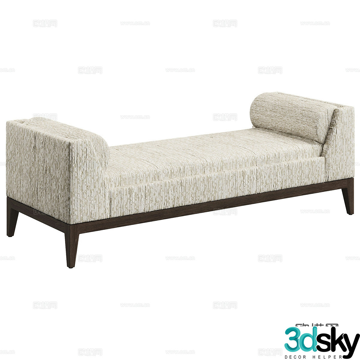 Modern simple sofa stool low stool bench 3d model