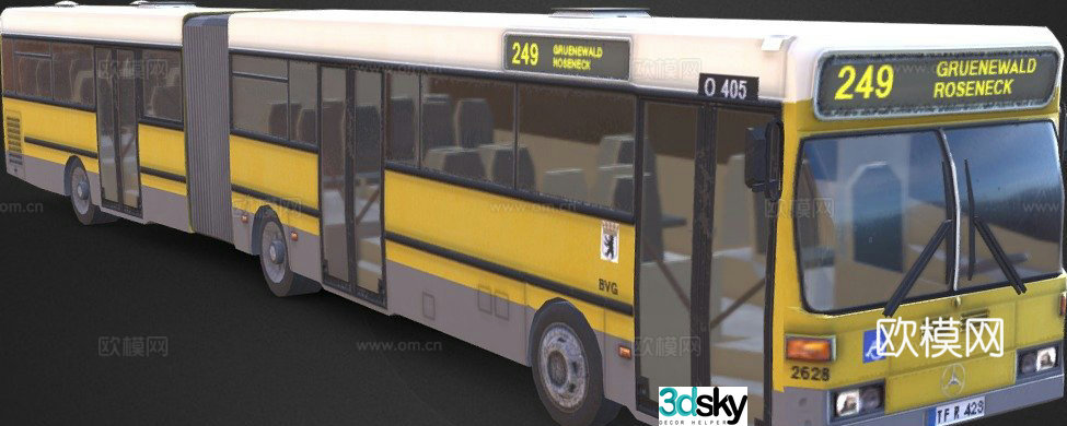 Mercedes Benz O 405 G bus bus 3d model