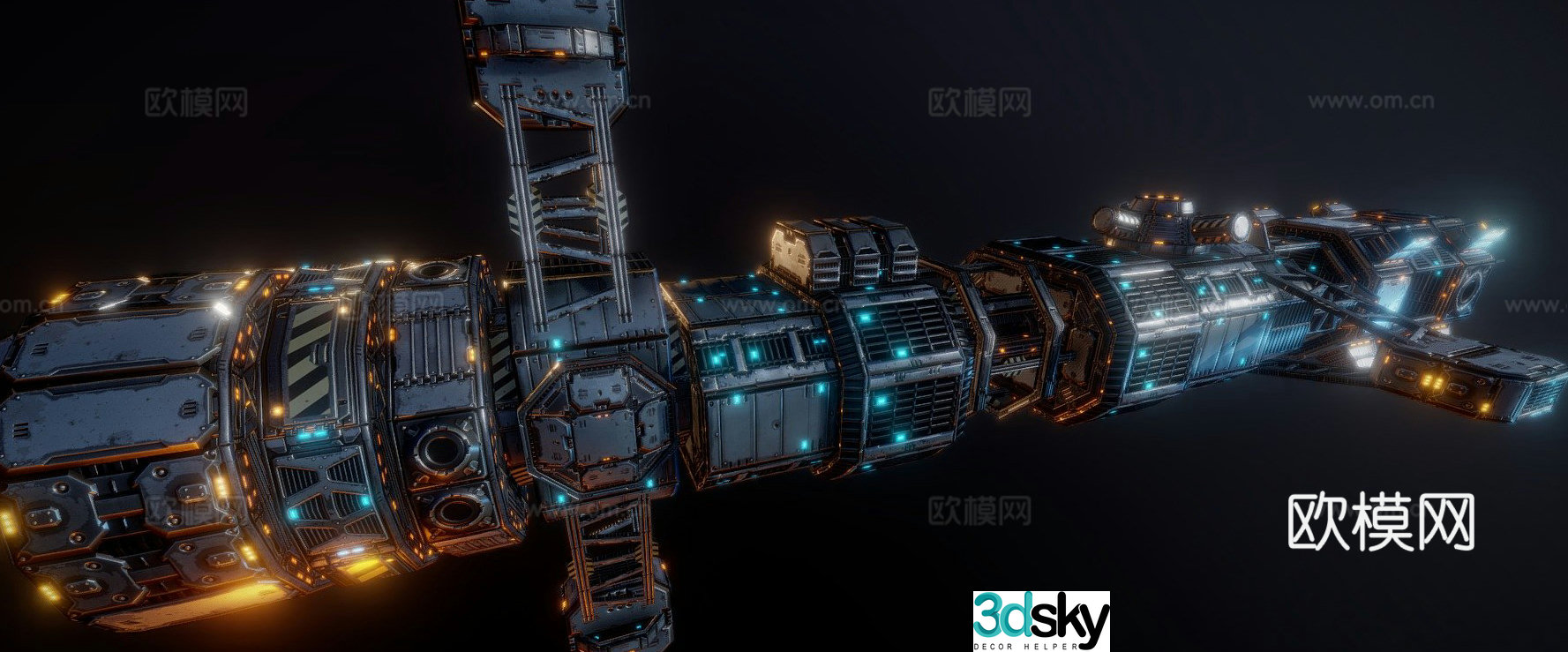 spaceship 3d model