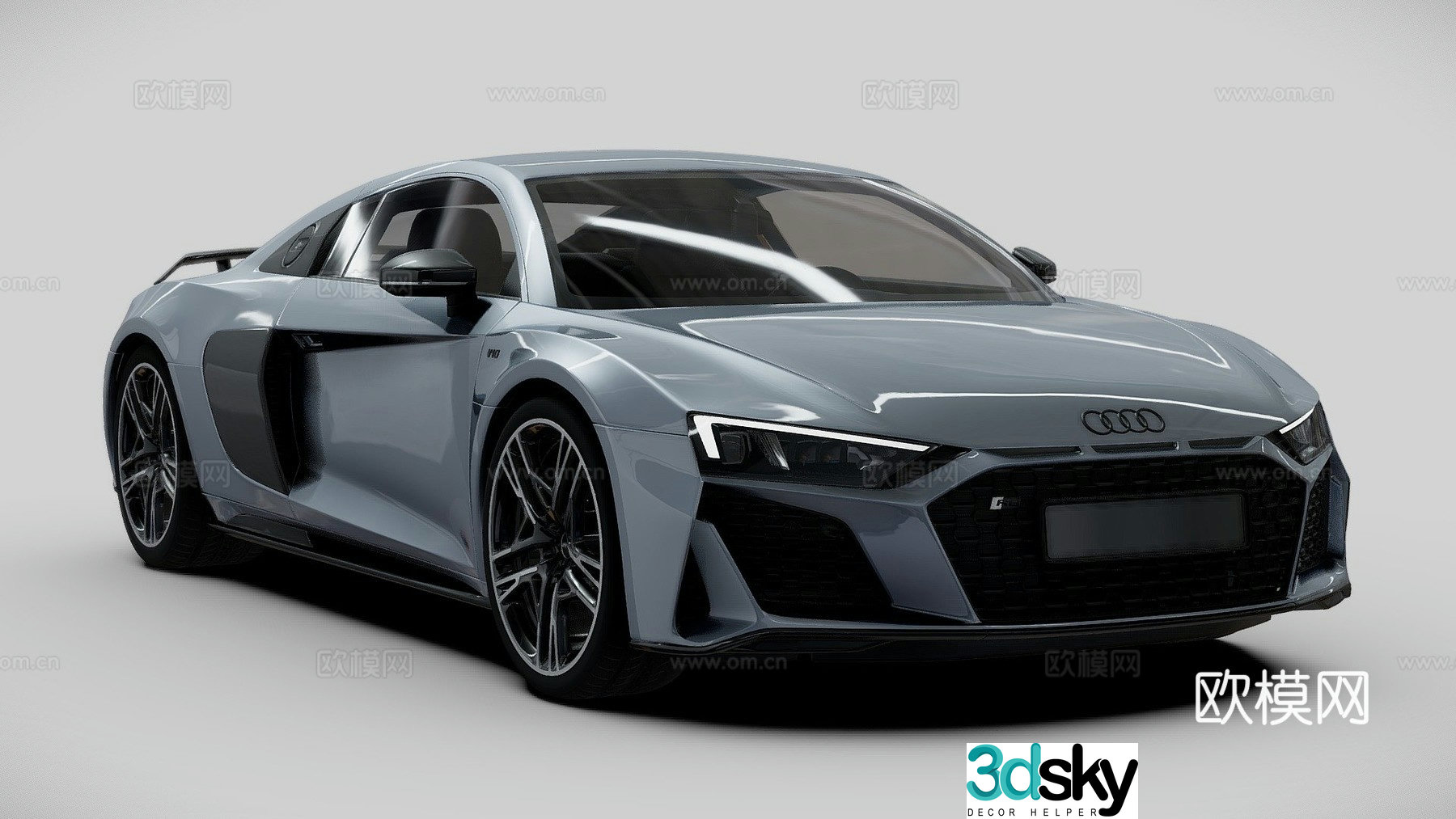 Audi R8 V10 Coupe Car Sedan 3d model