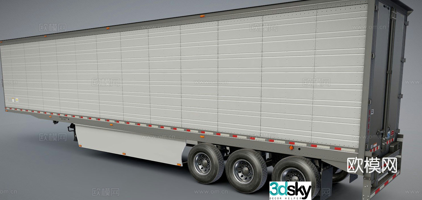 Refrigerated trailer 3d model