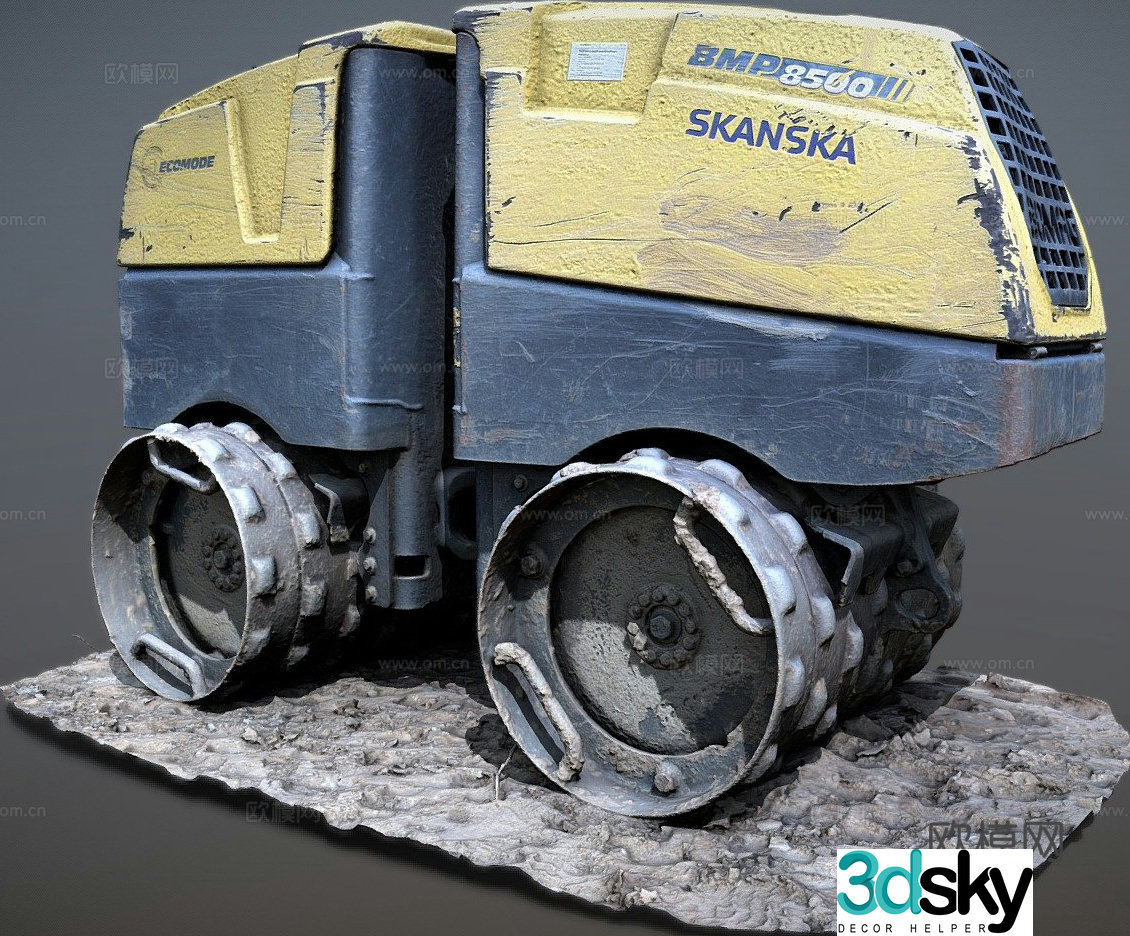 Bomag compactor BMP 8500 3d model