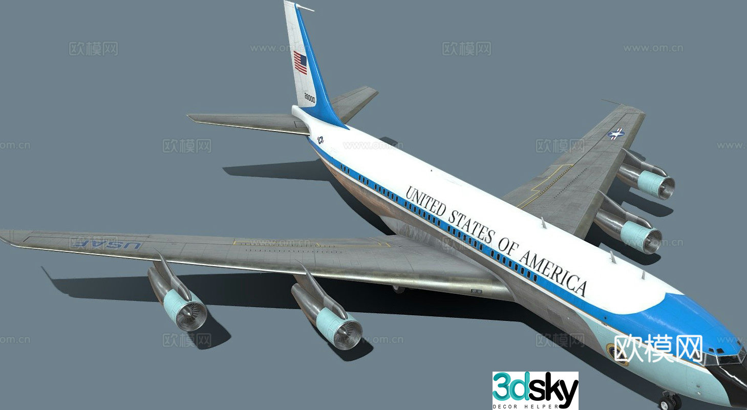 Boeing VC-137C Air Force One 3d model