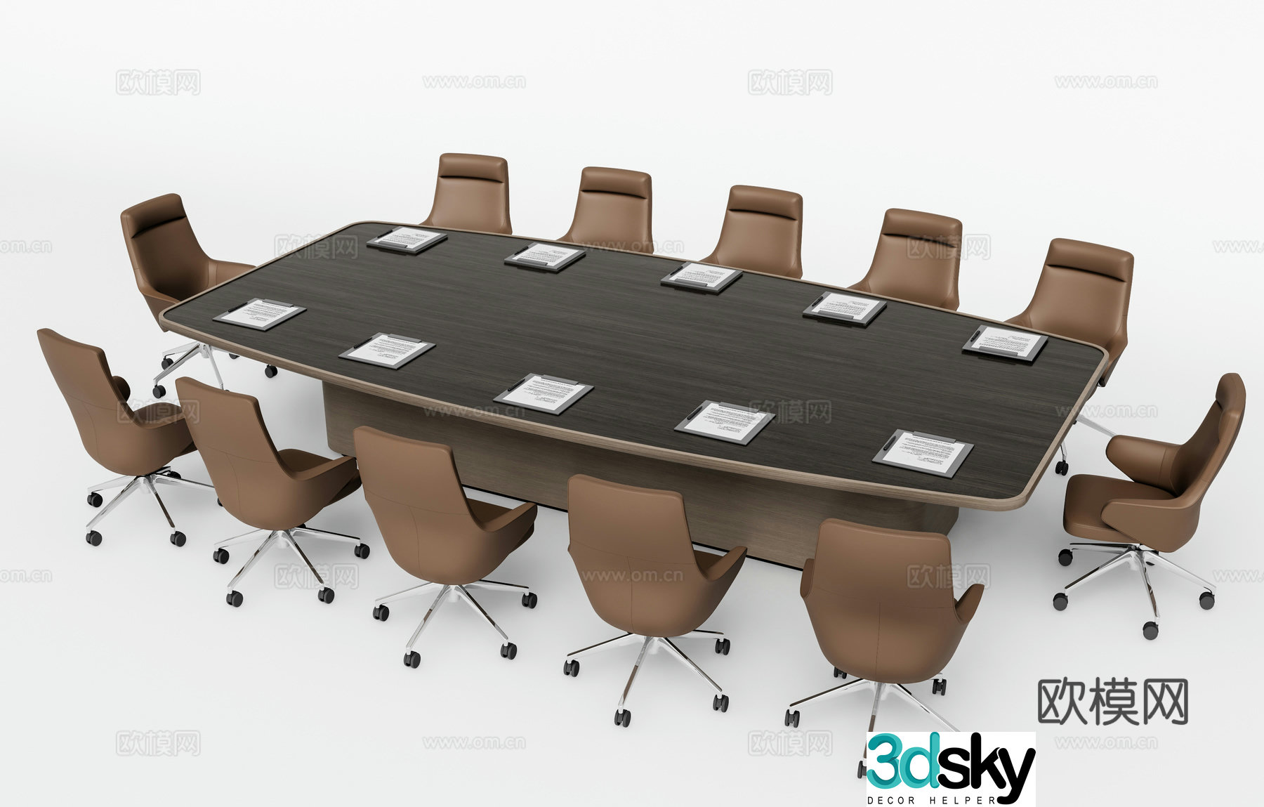 Modern conference table conference table 3d model