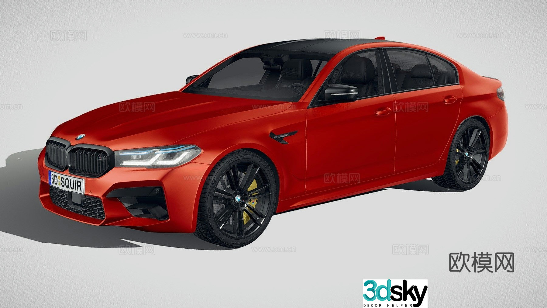 BMW M5 F90 2021 car 3d model