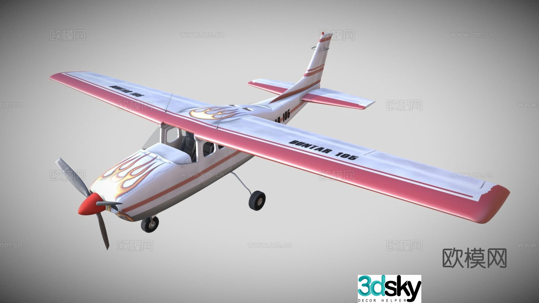 airplane helicopter 3d model