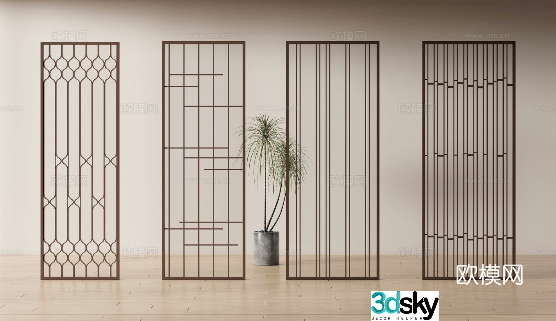 Modern screen 3d model
