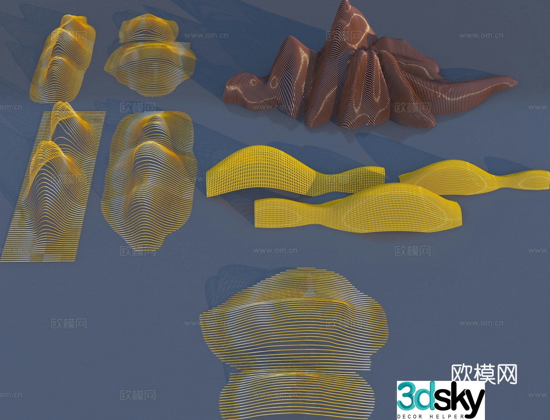 Outdoor sculpture special-shaped sculpture art ornament 3D model