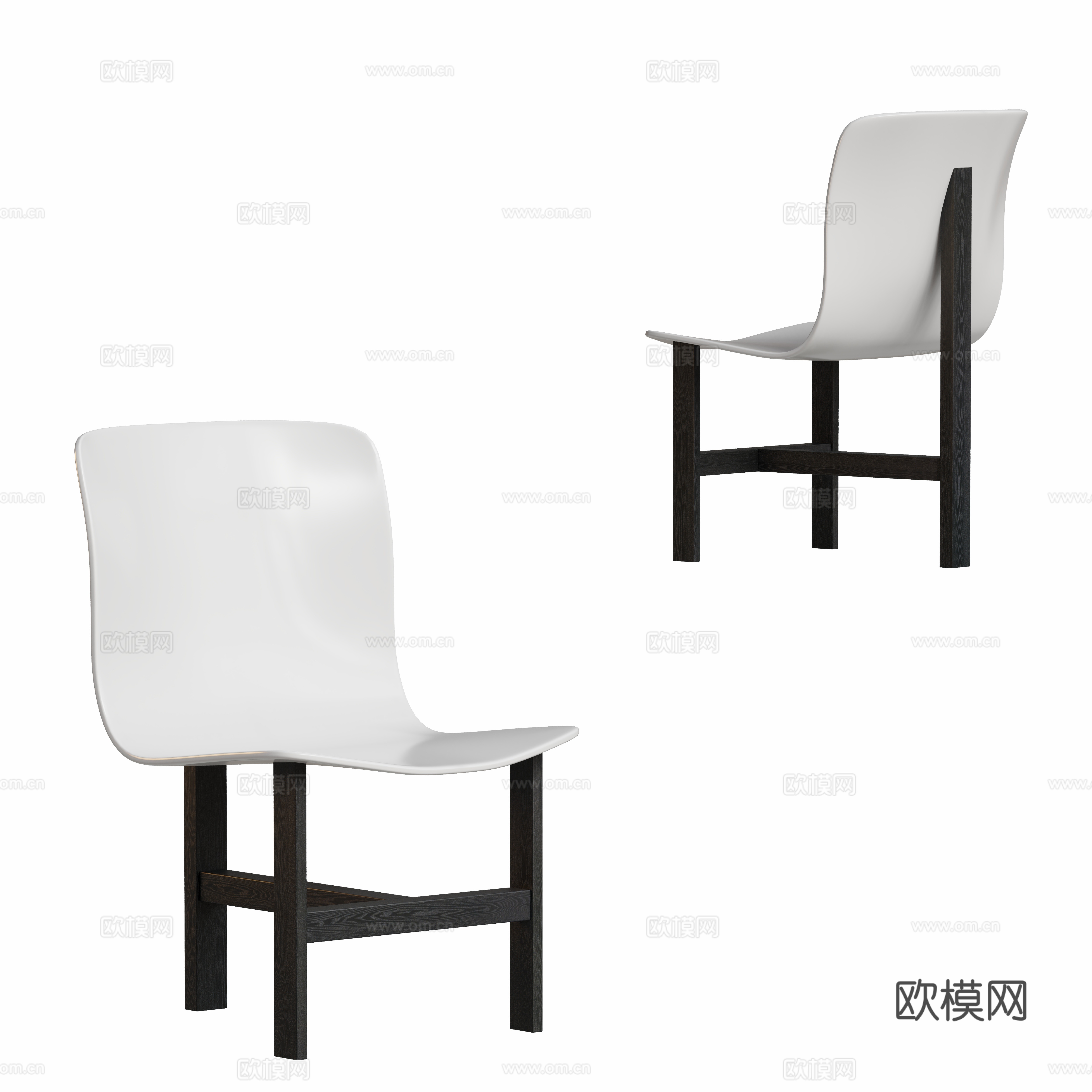 Modern chair single chair 3d model