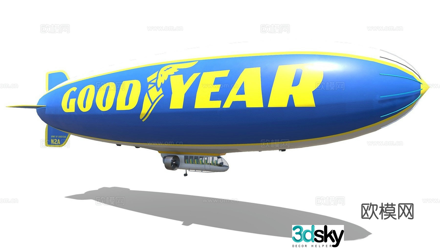 Special airship aircraft 3d model