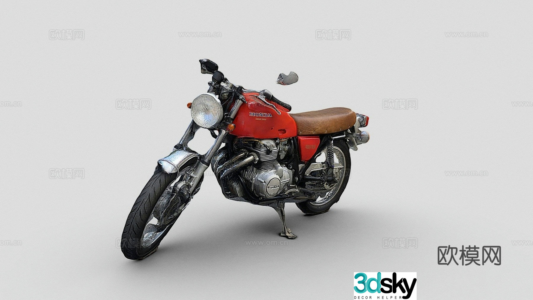 Honda CB400F motorcycle motorcycle 3d model