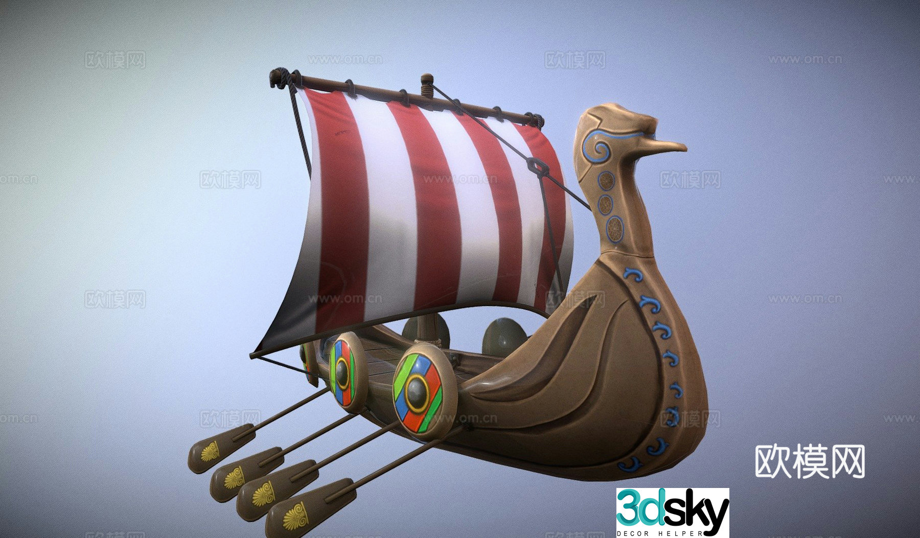 pirate ship ship sailing ship 3d model