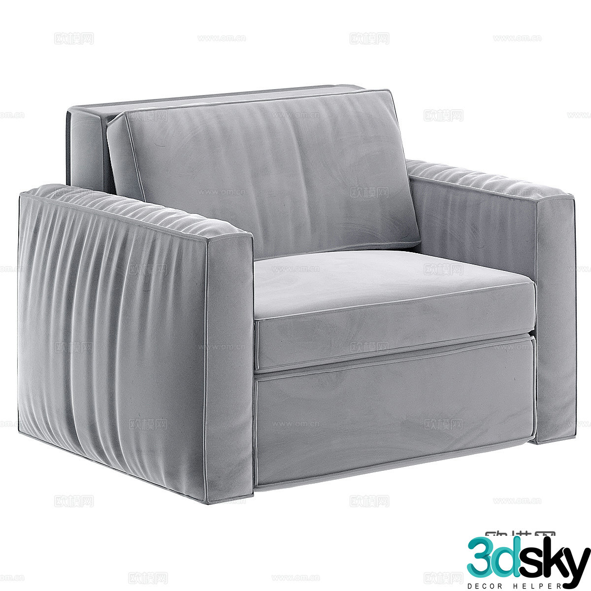 Single sofa leisure sofa 3d model