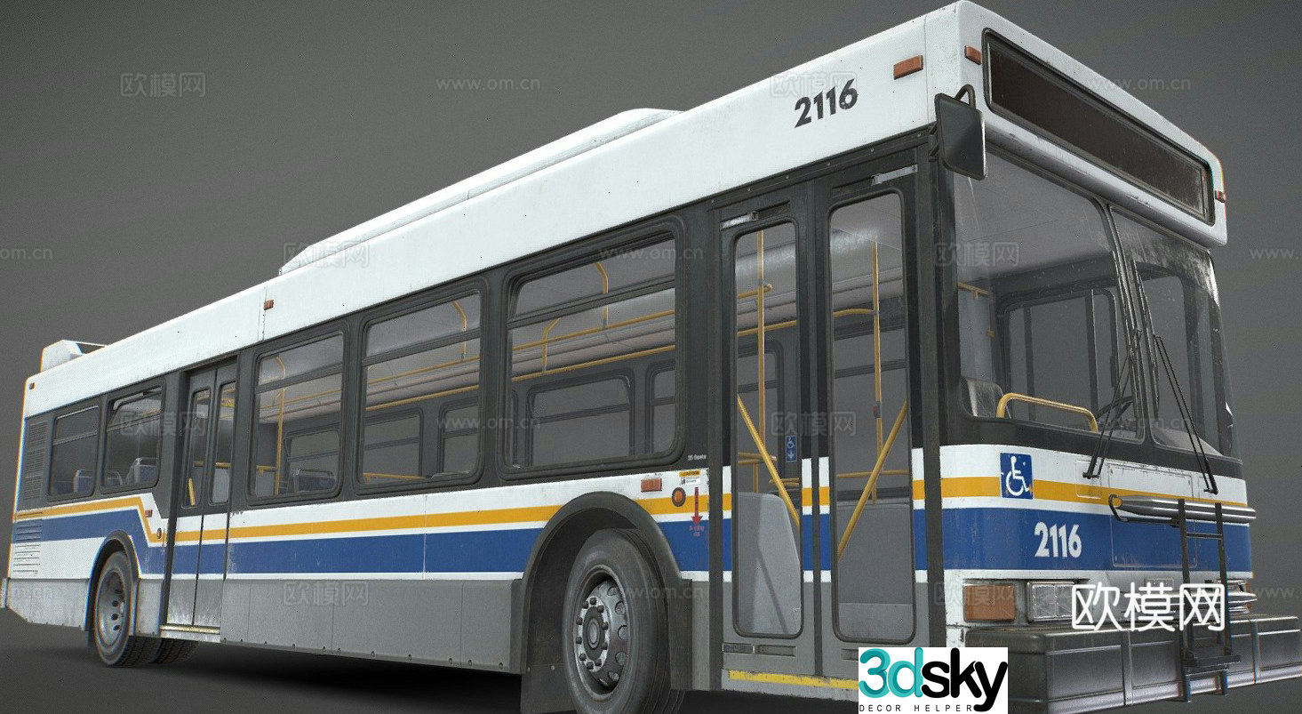 city â€‹â€‹bus bus 3d model