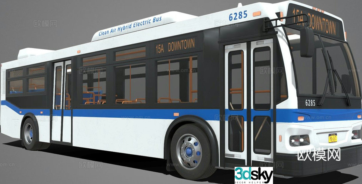 city â€‹â€‹bus 3d model
