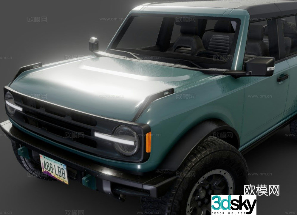 mustang 2021 car 3d model