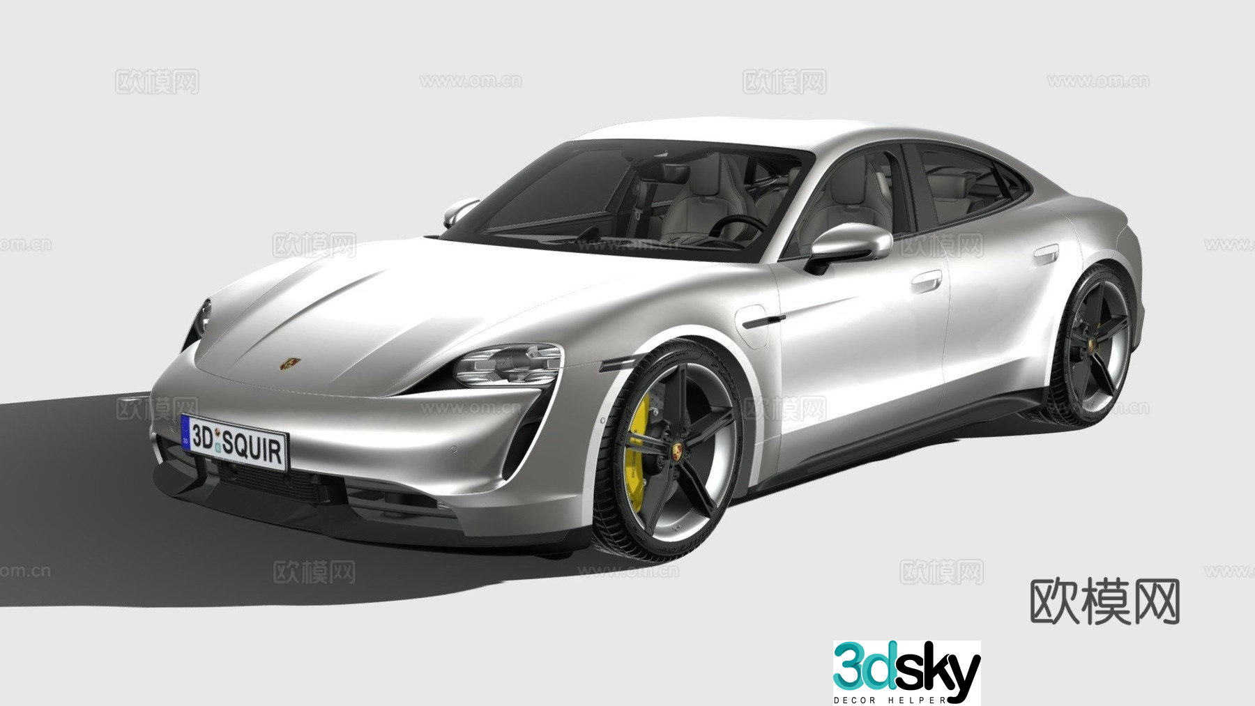 Porsche Taycan 2020 car sports car 3d model