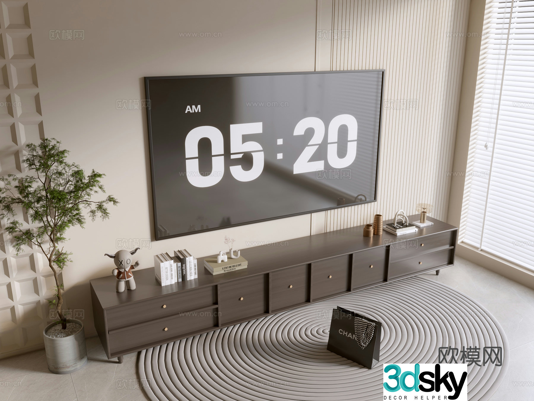 Modern TV cabinet 3d model